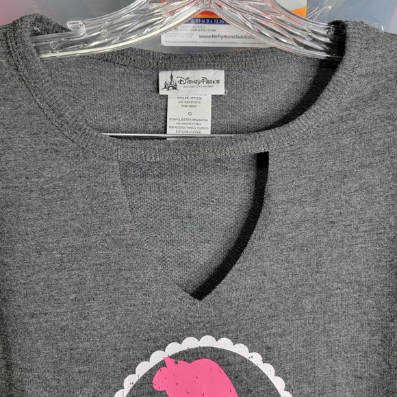 Disney Parks Sleeping beauty I woke up like this long sleeves top size L gray - Picture 6 of 7